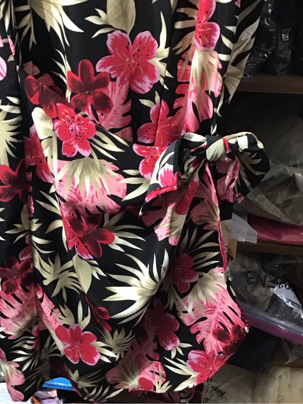 Floral Black and Pink A-Line Women's Skirt